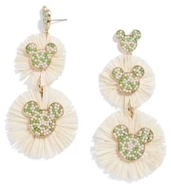 Disney BaubleBar Earrings - Mickey Icon Raffia