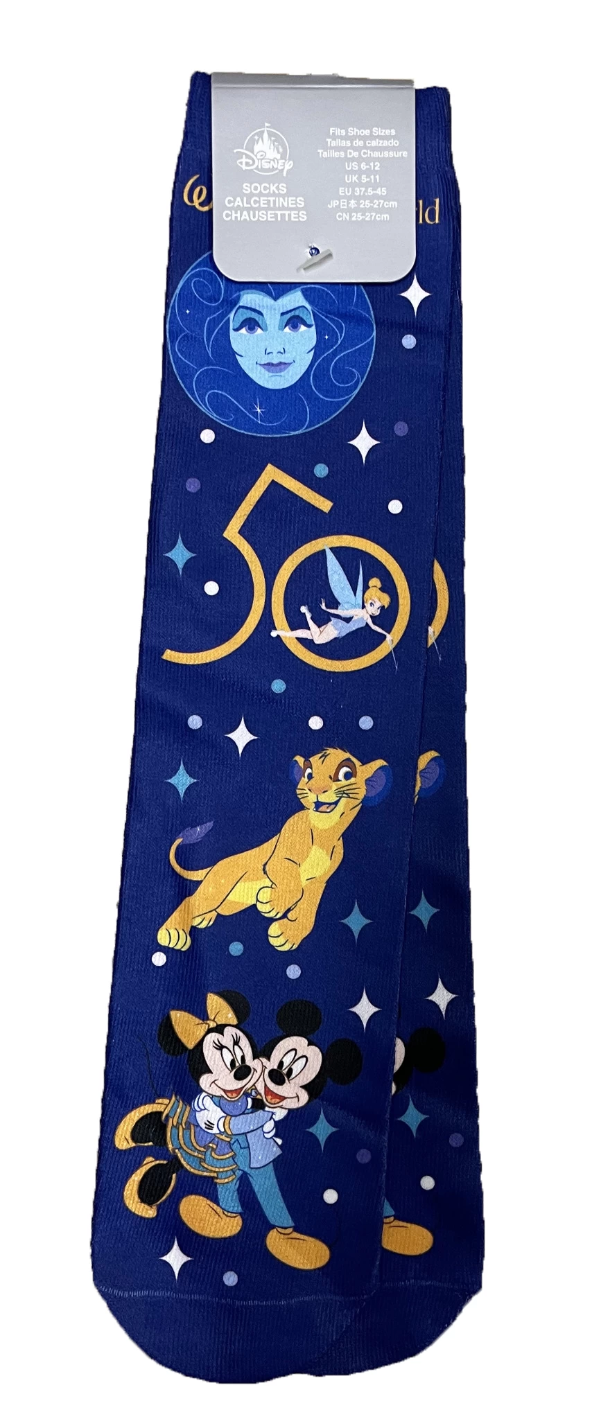 Disney Socks For Adults - 50th Anniversary - Walt Disney World