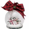 Disney Globe Ornament - Minnie, Daisy And Snowman