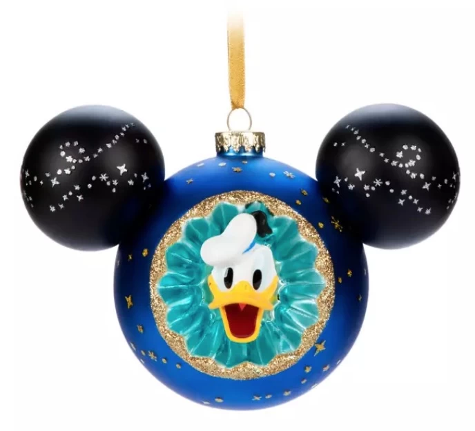 Disney Mickey Ears Icon Ornament - Donald Duck Sunburst
