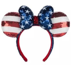Disney Ears Headband - Minnie Mouse Americana Sequined
