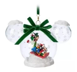 Disney Mickey Ears Icon Ornament - Mickey And Friends Snow