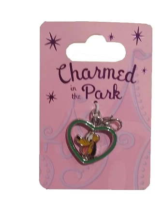 Disney Dangle Charm - Charmed In The Park - Pluto Heart Spinner