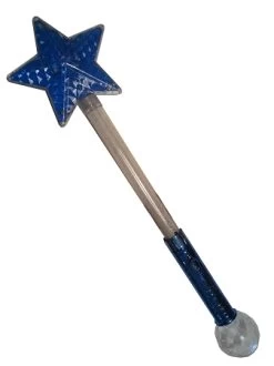 Disney Light Up Wand - Magic Star Wand With Crystal Ball - Blue